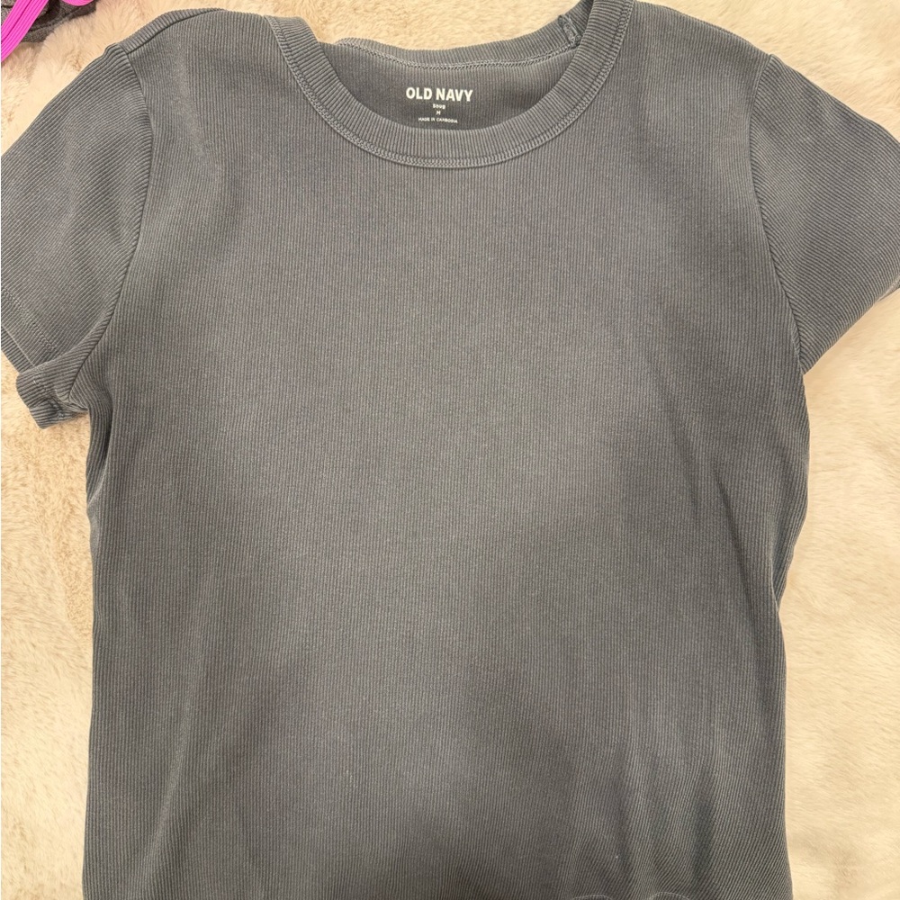 Old Navy Charcoal Short Sleeve Tee